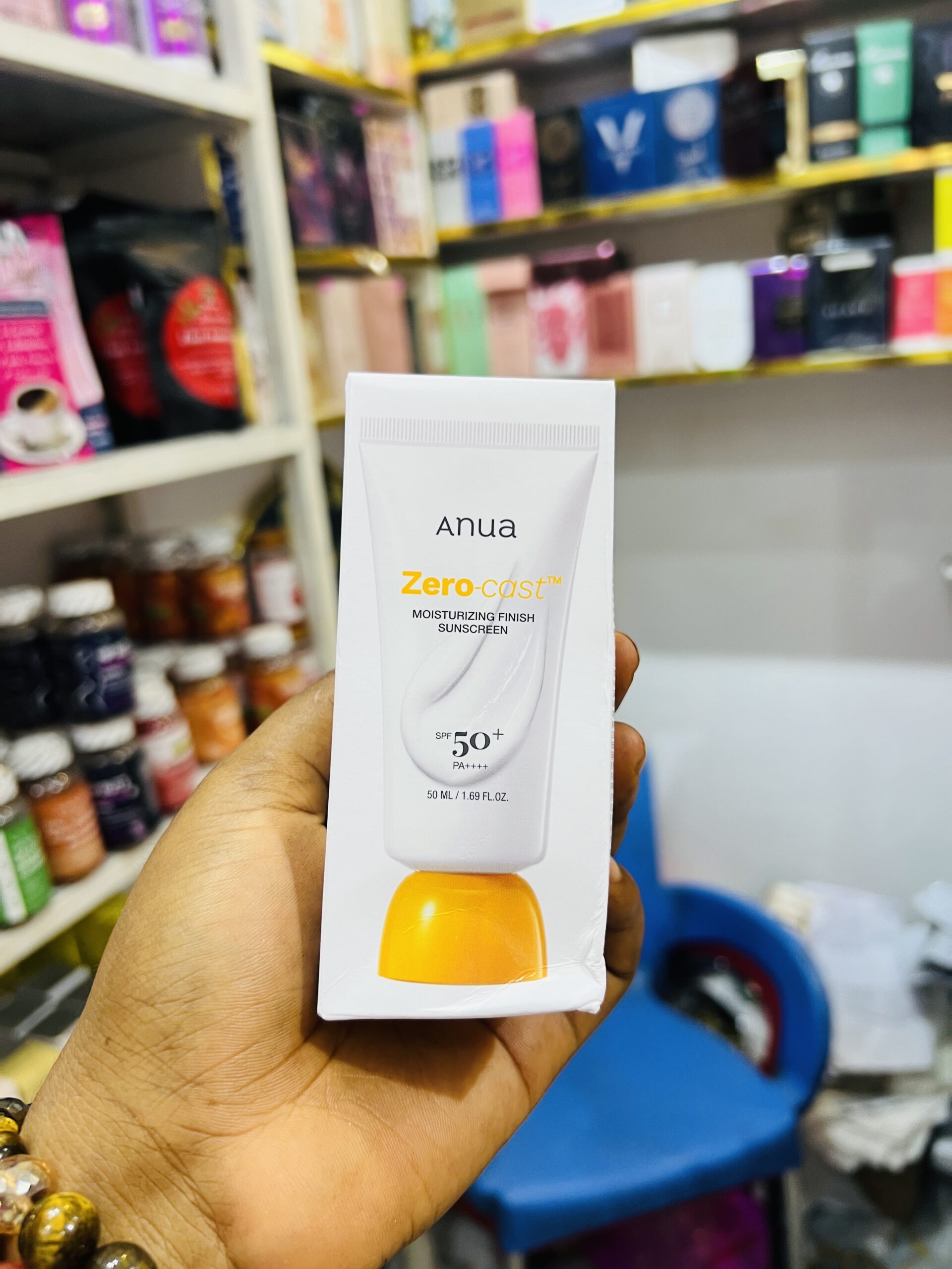 Anua Zero cast sunscreen